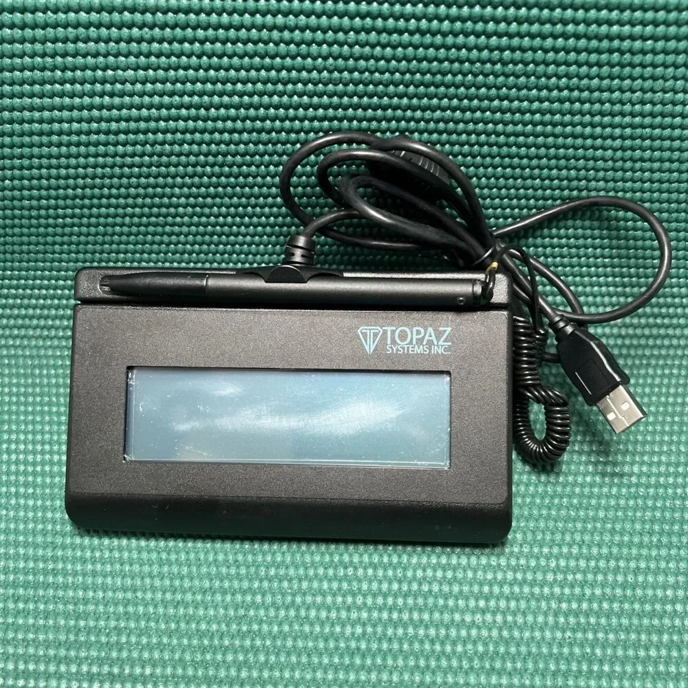 Topaz Systems LBK460 SignatureGem Signature Pad in Black (T-LBK460-HSB-R) Tested